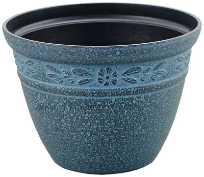 China NEW KD9492P 2016 CLASSIC Paint Powder Coated , Stone Looking Plastic Flower Pots for sale