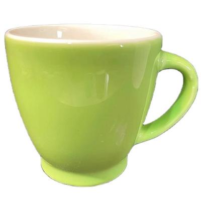 China Color Glaze Disposable Porcelain Coffee Tea Cups Mugs Ceramic Decal Printing for sale