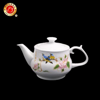 China Sustainable Chinese Style Printed Ceramic Coffee Custom Teapot Sets With Cups for sale