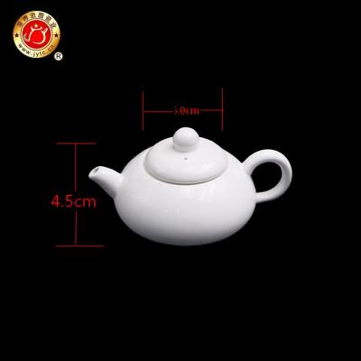 China Sustainable Hotel Cafe Restaurant White Porcelain 200ml Mini Ceramic Teapot for sale