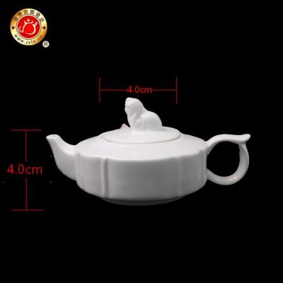 China Sustainable Hotel Cafe Restaurant White Porcelain 200ml Mini Ceramic Teapot for sale