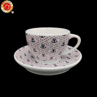 China Customized Disposable Espresso Coffee Cup Set With Decal Printing for sale