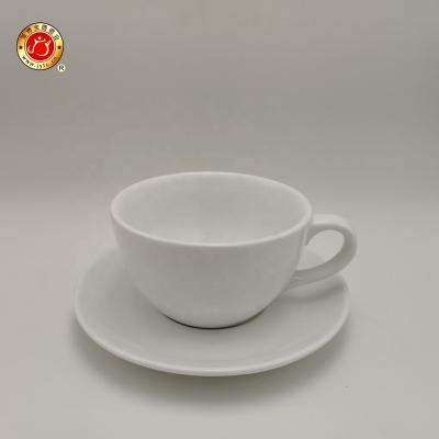 China Viable Porcelain Ceramic Super White Espresso Coffee Cup And Saucer for sale