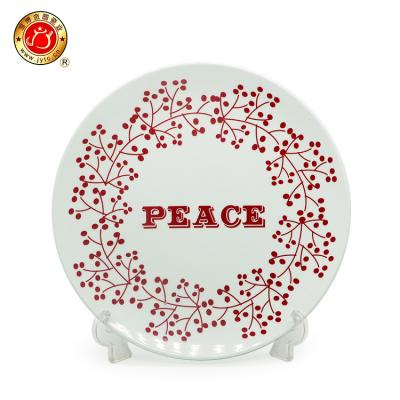 China Disposable Printing Porcelain 8 Inch Dinner Plate Dinner Sets for sale