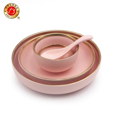 China Disposable Healthy Ceramic Dishes Plate Dinner Set for sale