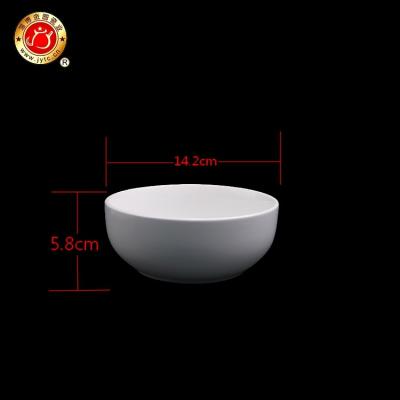 China Fashion Disposable White Hotel Porcelain Soup Bowl Ceramic Porcelain Straight-mouthed Bowl for sale