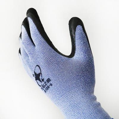 China Household Work Nylon Latex / Nitrile Foam Breathable Safety Non Slip Protective Coated Gloves for sale