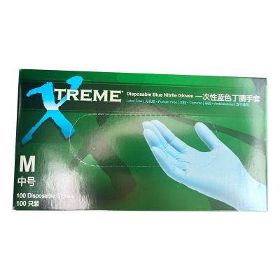 China AMMEX Antivirus Disposable Nitrile Gloves Malaysia Safety Ultrathin Gloves for sale