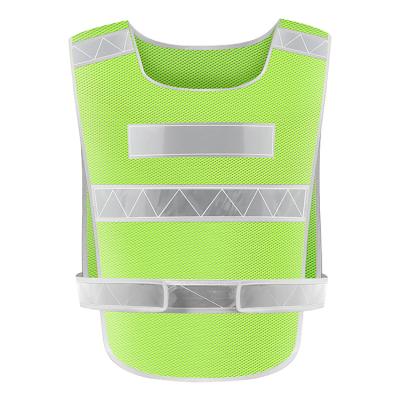 China High Light Reflective Wholesale High Visibility Vest Fluorescent Yellow Running Reflective Recycling for sale