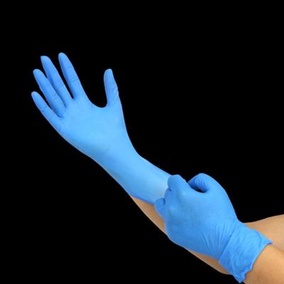 China Powder Free Disposable Gloves Blue Nitrile Powder Free Examination Gloves for sale