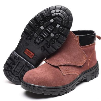 China Steel Toe Fashion Leather Safety Boots Toe Cap Safety Shoes Men's Work Steel Shoes for sale