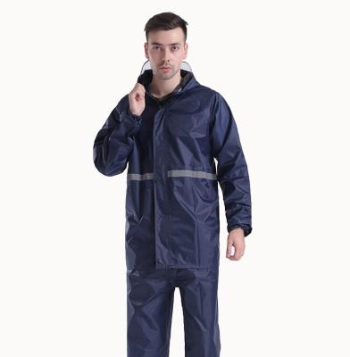 China 100% Waterproof Clothing TOP Selling Raincoat Men's Rain Jacket With Pants Rain Suit for sale