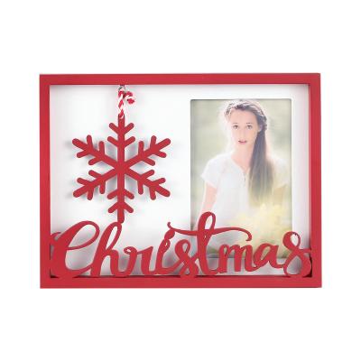 China Environmental Friendly Promotional Christmas Wooden Photo Frame for sale