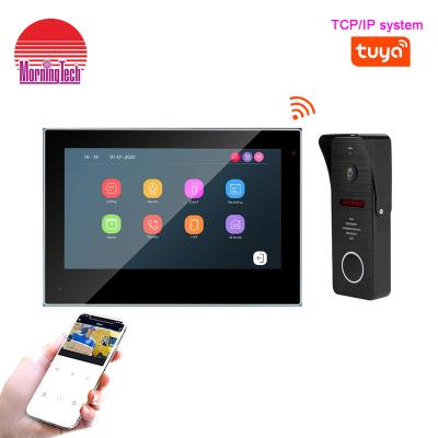 China Video Stable TCP/IP Door Intercom Access Control System TCP/IP WIFI Alu-alloy Case Video Phone Smart Villa Video Door Phone System for sale