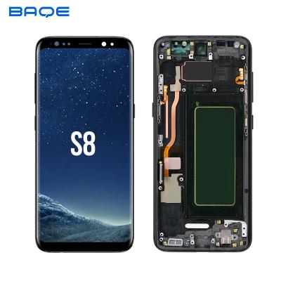 China Original Inside Screen With Frame For Samsung Galaxy S8 5.8Inch Display Incell Touch Assembly Repair Replacement Parts for sale