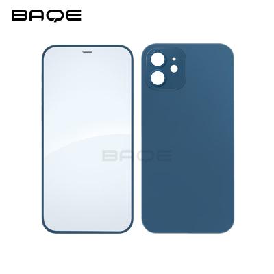 China Full Package Design With Tempered Film BAQE Silicone Tempered Glass Phone Case 2in1 For Phone 12 for sale