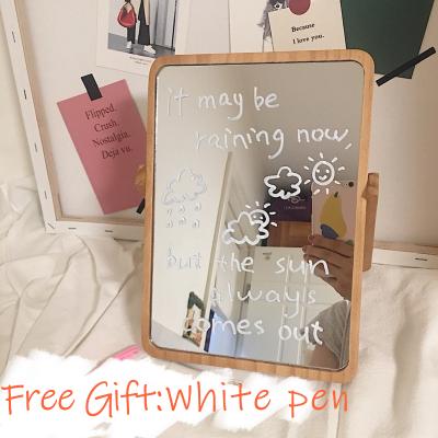 China Personalized Make Up Mirror Makeup Message Board Amazon OEM Glass Frame Item For Decoration for sale