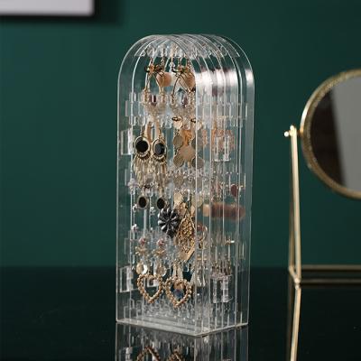 China Earring Storage Box Jewelry Display Rack Space Savings Storage Rack Ins Style Viable Packing Case for sale