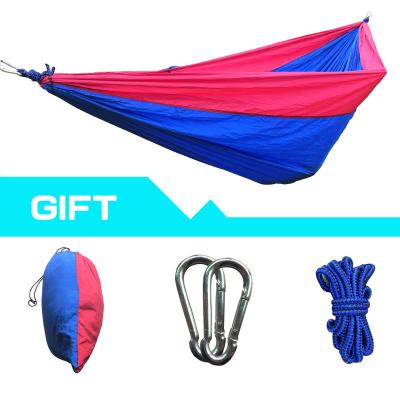 China Outdoor furniture 270*140cm nylon portable parachute folding camping nylon hammock for sale