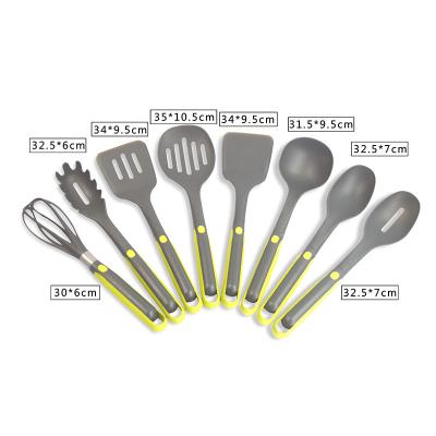 China Sustainable ODM New Design 8 Piece Nylon Utensil Set for sale