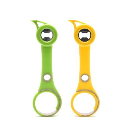 China New Design 6in1 Multifunctional Kitchen Tool Lid Seal Remover Viable Bottle Can And Jar Opener for sale