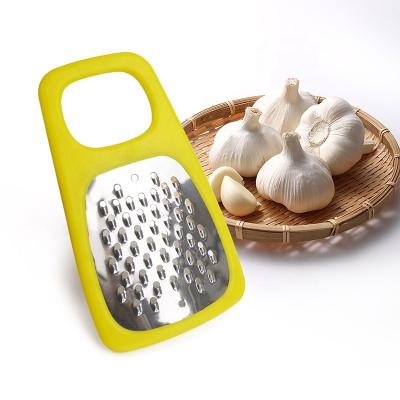 China Sustainable Portable Kitchen Instrument Carrot Garlic Potato Tool Stainless Steel Grater for sale