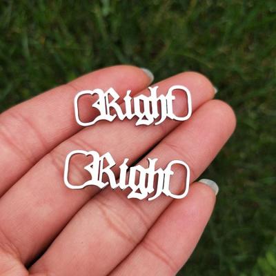 China Custom Shoe Buckle Wholesale Fashion Jewelry Gold Name Ladies Shoes Buckle for sale