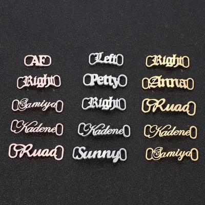 China Custom Wholesale Mens Womens Jewelry Shoe Buckle Gold Name Shoe Buckles & Accessories for sale