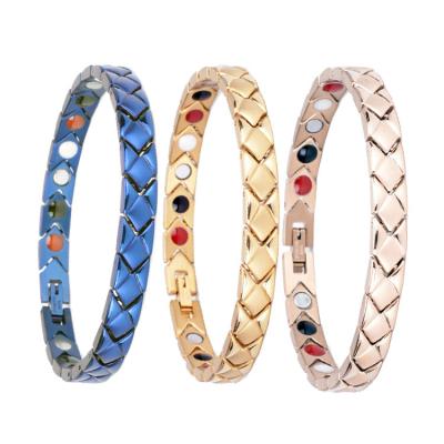 China FASHIONABLE Ion Magnetic Negative Health Germanium Bio Therapy Health Care Japanese Magnetic Bracelet for sale