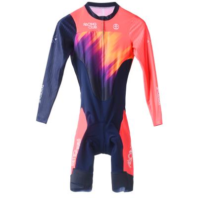 China Breathable Custom Sublimated Design Women Sleeve Long Skin Suit Triathlon Cycling Women Cycling Clothing for sale