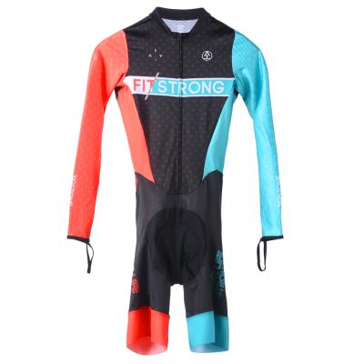 China Breathable Tarstone Sublimation Printing Men Long Sleeve Cycling Gear Suit Racing Bicycle Skin Suit Triathlon Mens Suit for sale