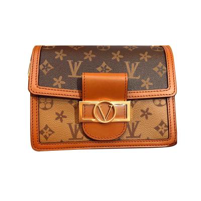 China Genuine PU Leather Designer Monogram Cross - Body Bag for sale