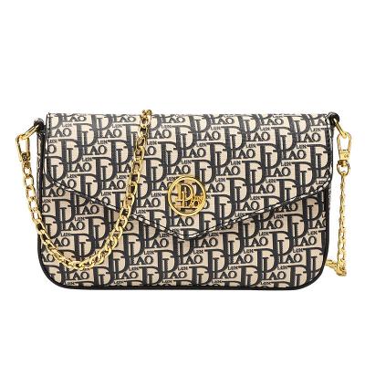 China PU Branded Monogram Real Leather Fashion Shoulder Bag for sale