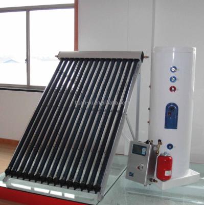 China Color Steel Slot Pressurized Tube Evacuated Indirect / Closed Loop (Passive) Thermosyphon (Active) Solar Water Heaters (300 Litres) for sale