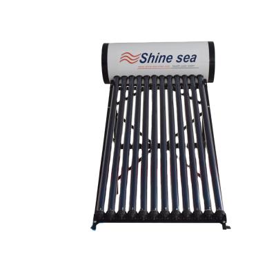 China Outdoor Green Heat Pipe Compact Pressurized Solar Water Heater for sale