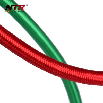 China 8mm elastic braided rope of polyester rubber rubber rope for bungee for sale