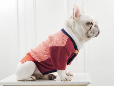 China Viable wholesale custom fashion designer teddy fadou luxury brand winter hand knit deep knit pet sweater for sale