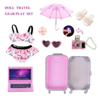 China Custom Color 100% EVA High Quality Polyester Lovely Travel Toys Baby Dolls Set for sale