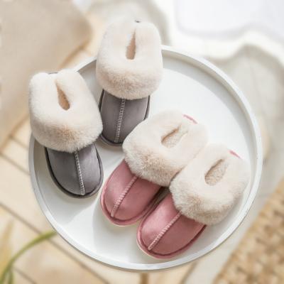 China Amazon Sale Fashion Trend Fur Flat Warm Home Slippers Indoor Custom Made Fluffy Shoes For Women for sale