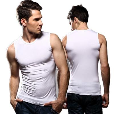 China OEM Modal Fitness Sports Tank Tops Wholesale Custom QUICK DRY Cotton Jogging Vest Men's Pure Cotton Vests Men's Vests for sale