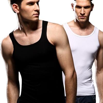 China QUICK DRY Mens Tank Tops OEM Wholesale Custom Pure Fitness Cotton Jogging Sports Invest Modal Mens Vests for sale