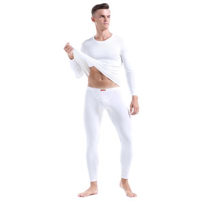 China QUICK DRY Men's Thermal Underwear Set Custom Design Autumn Spring Winter Keeping Warm Pure Underwear OEM Cotton Long Johns Adult Pajamas for sale