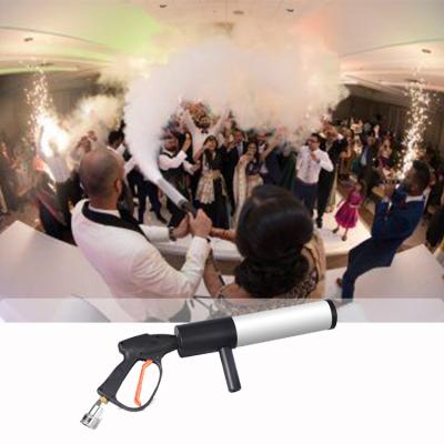 China real metal cryo confetti cannon hand dj equipment light jet stage smoke hand lead co2 gun 490x290x108mm for sale