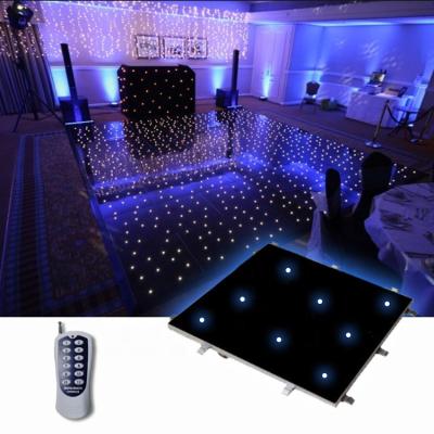 China The warehouse where to buy anycase black sparklers top light clear acrylic wedding outdoor led dance floor tiles led floor panel ip64 for sale