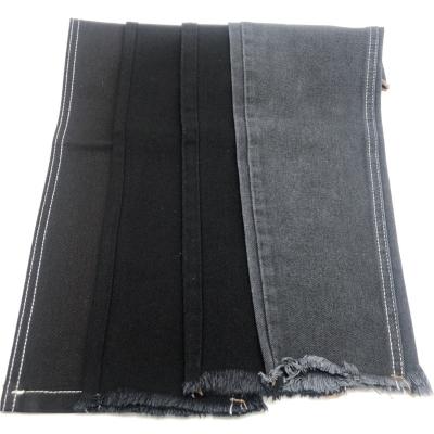 China Breathable 9.80oz Color Cotton Polyester Rayon Heavy Black Jeans Fabric Long Term Production for sale