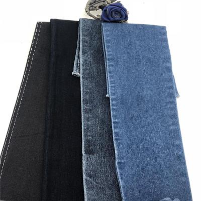 China Dark Blue 10.8oz Stretch Collar Cotton Polyester Spandex Denim Fabric for sale