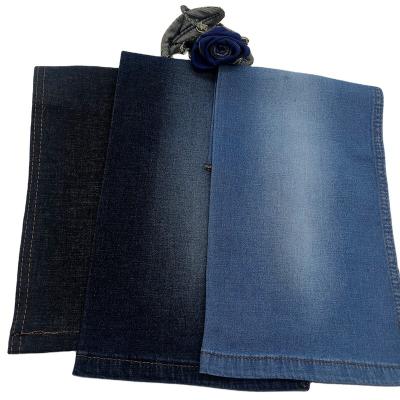 China Deep Blue Stretch 6.2oz 99% Cotton 1% Elastane Denim Fabric for sale