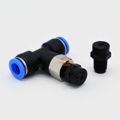 China Mist Cooking Black Greenhouse PP Low Pressure KW Plastic LDspray Fog Mist Cooling Nozzle for sale