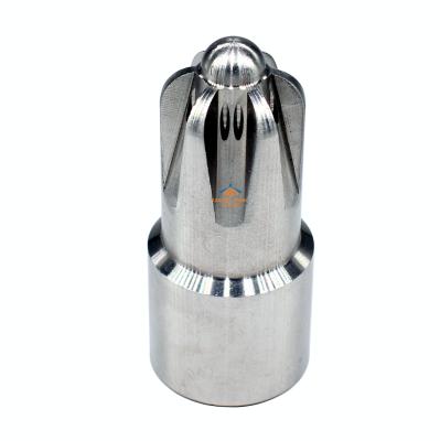 China 1/4 Inch Female Thread Stainless Steel Dust Removal Dust Removing Compressed Round Jet Spray High Impact Blow Off Air Nozzle for sale