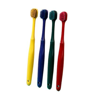 China Good Selling Reusable Adult Toothbrush Head Necessities Daily Soft Bamboo Charcoal Fur Macaroon Wide Toothbrush for sale